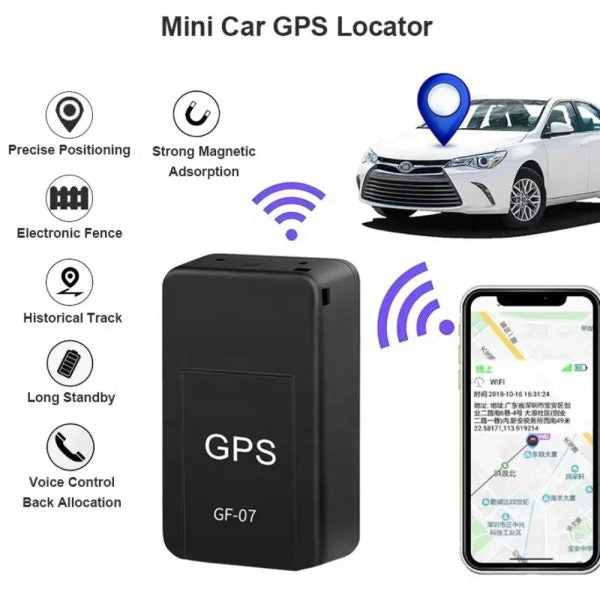 GPS Tracker With Box | Gf07 Wireless Mini Magnetic Gps Tracker Car Tracking Device